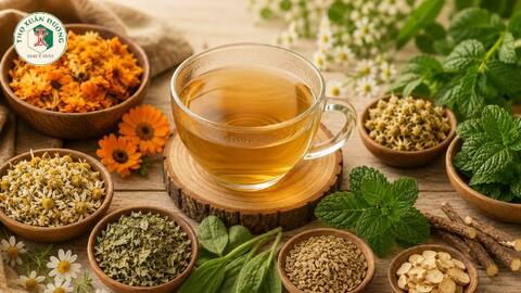 Trà thảo dược hỗ trợ phục hồi niêm mạc ruột